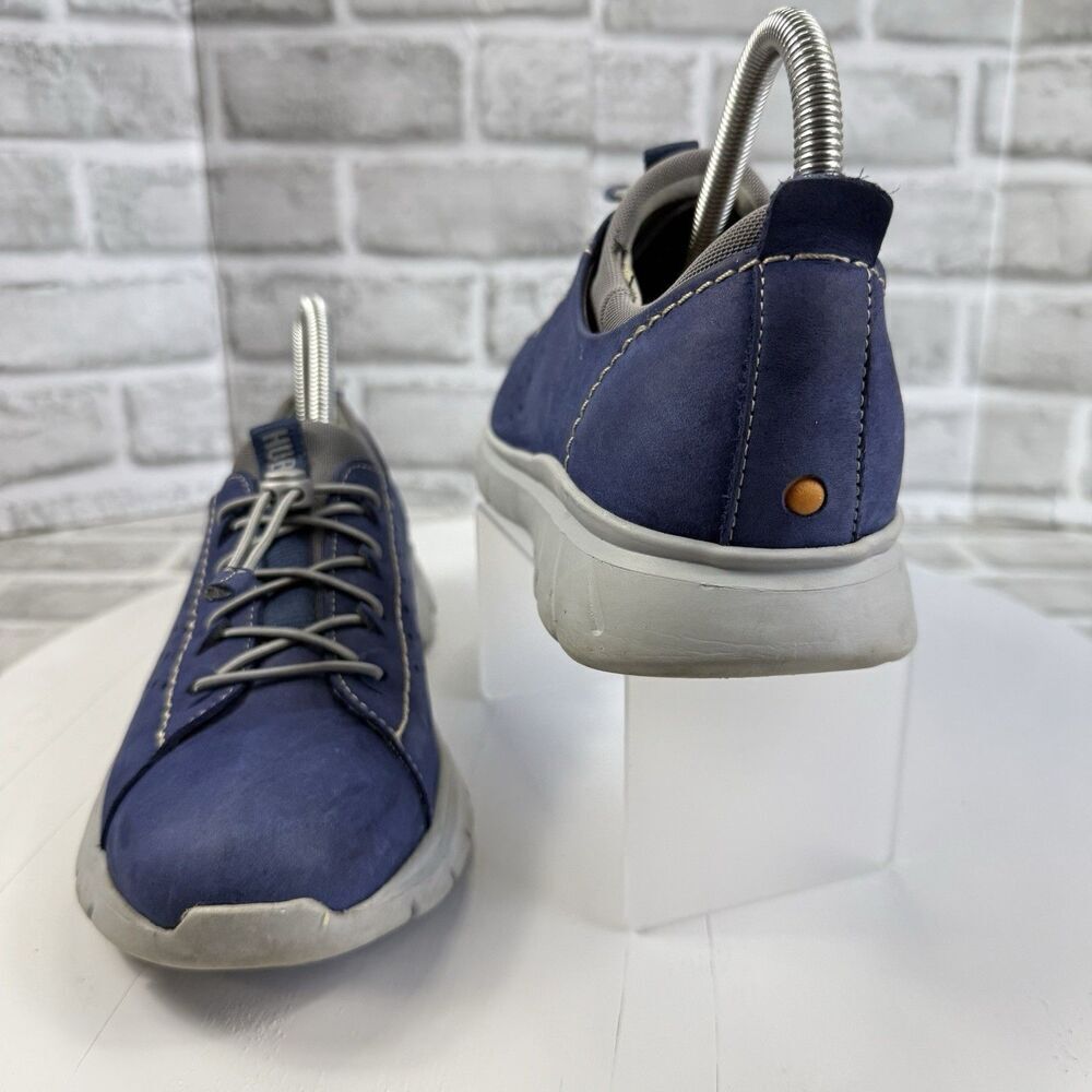 Samuel Hubbard Women's 7.5 Blue Leather Flight Sport Athletic Sneaker Shoes - Picture 2 of 14